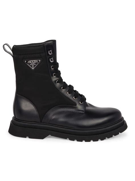 prada boots black men|Prada black platform boots.